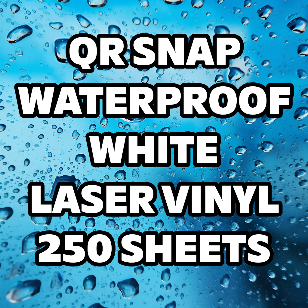 Revolutionize Your Business: Unleash the power of our durable, heat-resistant, and waterproof laser vinyl sheets. Perfect for creating outdoor QR Snap tags, these sheets offer fast QR Code scanning with their unique reflective properties. Upgrade to innovation, and give your customers an enhanced experience today!